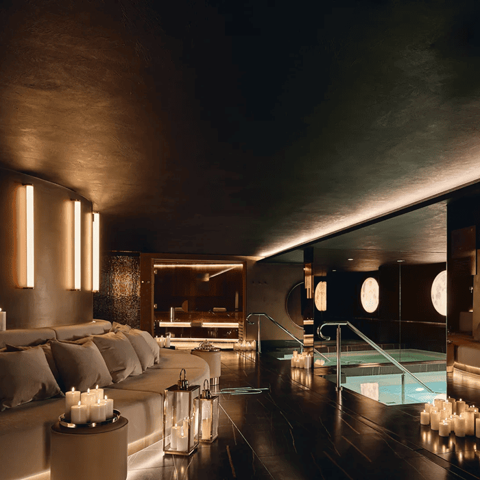 Luxury wellness club in Dubai showcasing recovery therapies and wellness trends in 2026