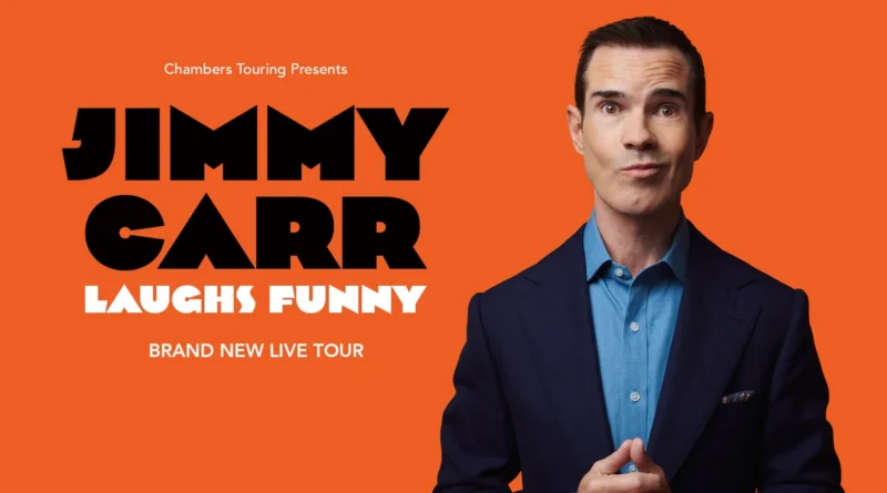 Jimmy Carr performing Laughs Funny live at Dubai Opera in 2026