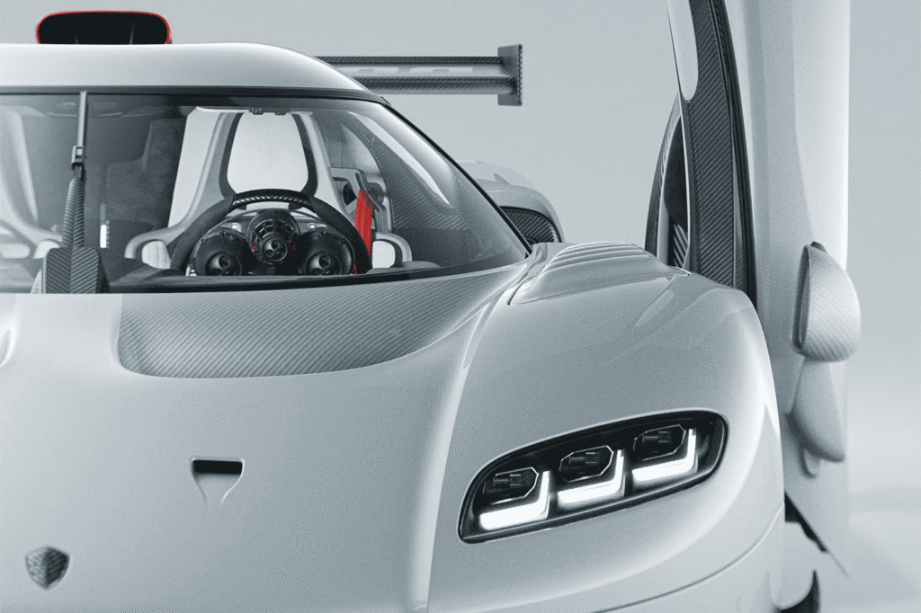 Koenigsegg CCGT1 1600 HP GT1-inspired hypercar with aggressive aerodynamic design