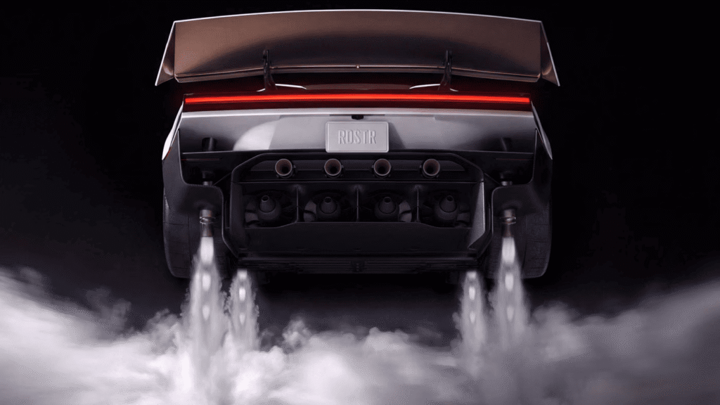 Tesla Roadster 2028 concept with SpaceX-inspired rocket propulsion